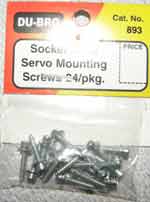 Socket Head Servo Mounting Screws